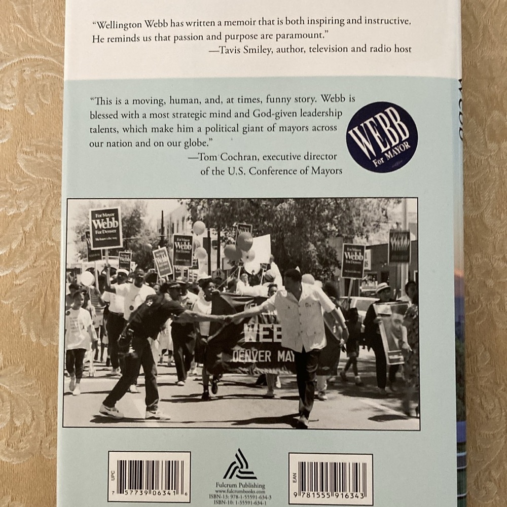 NEW Autographed hardcover Denver’s first Black mayor autobiography